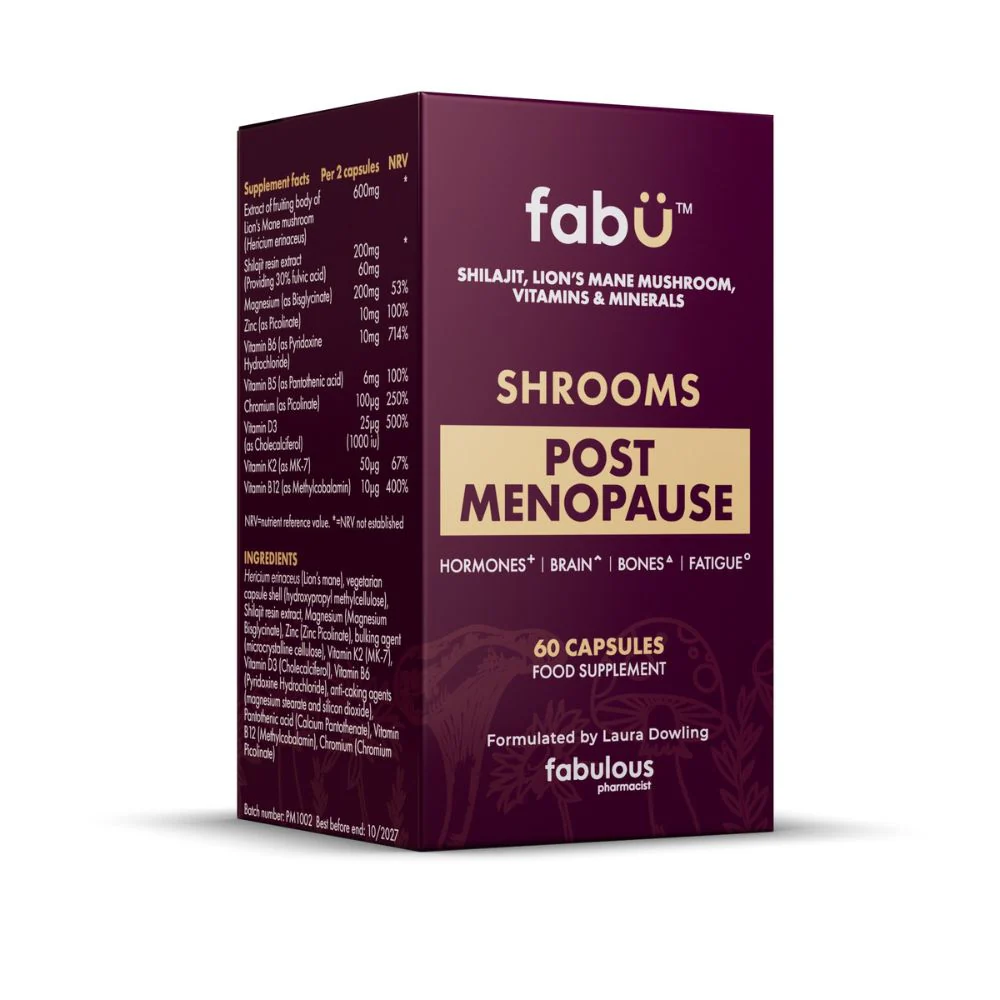 FabU Shrooms Post Menopause 60 Capsules - Image 3