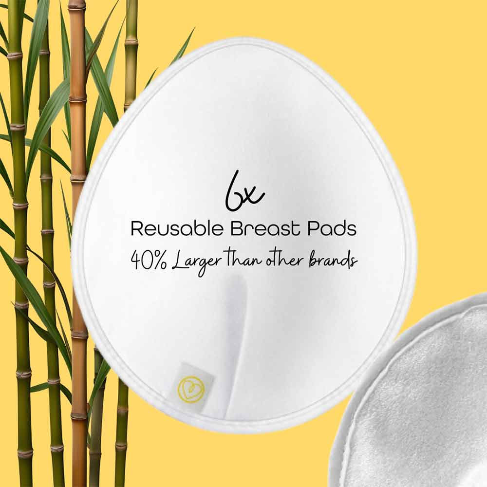 First Days Maternity Reusable Breast Pads Large 6 Pack - Image 3