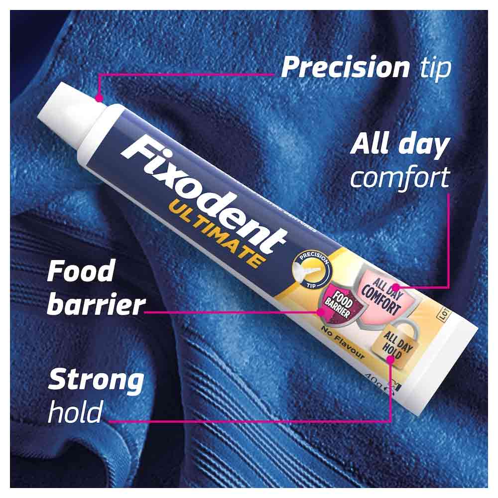 Fixodent Ultimate Denture Adhesive Cream 40g - Image 2