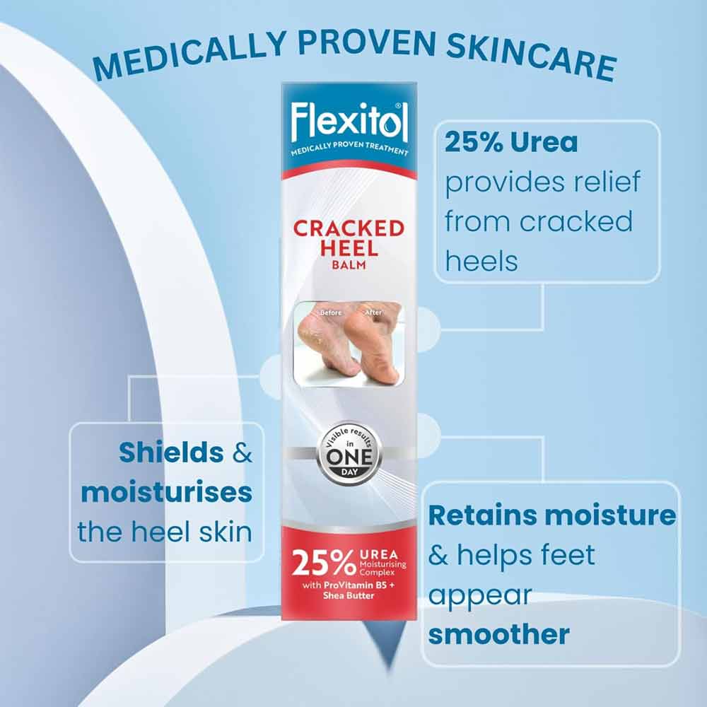 Flexitol Cracked Heel Balm 25% Urea With Vitamin B5 + Shea Butter 112g - Image 4