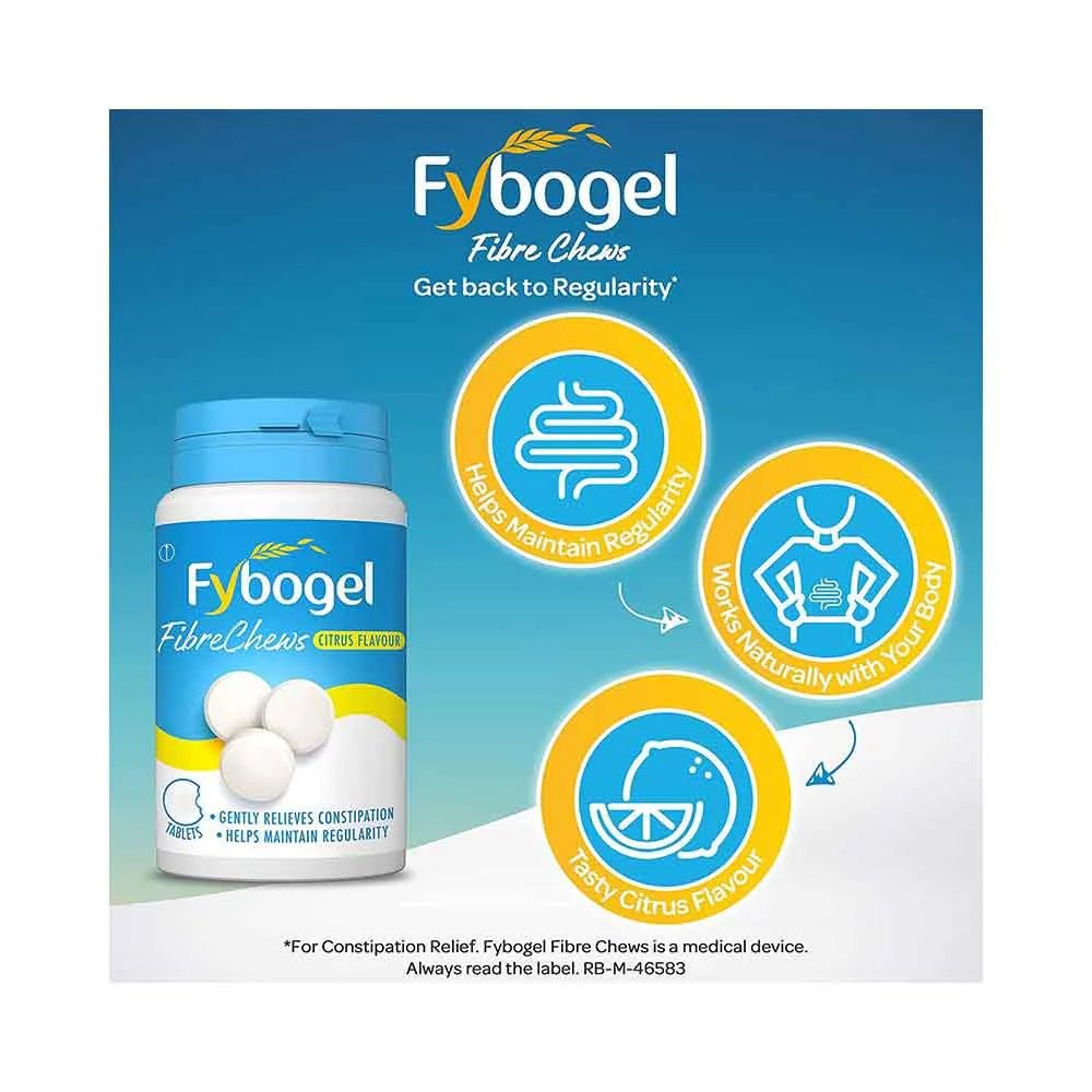 Fybogel Fibre Chews Citrus Flavour 60 Tablets - Image 2
