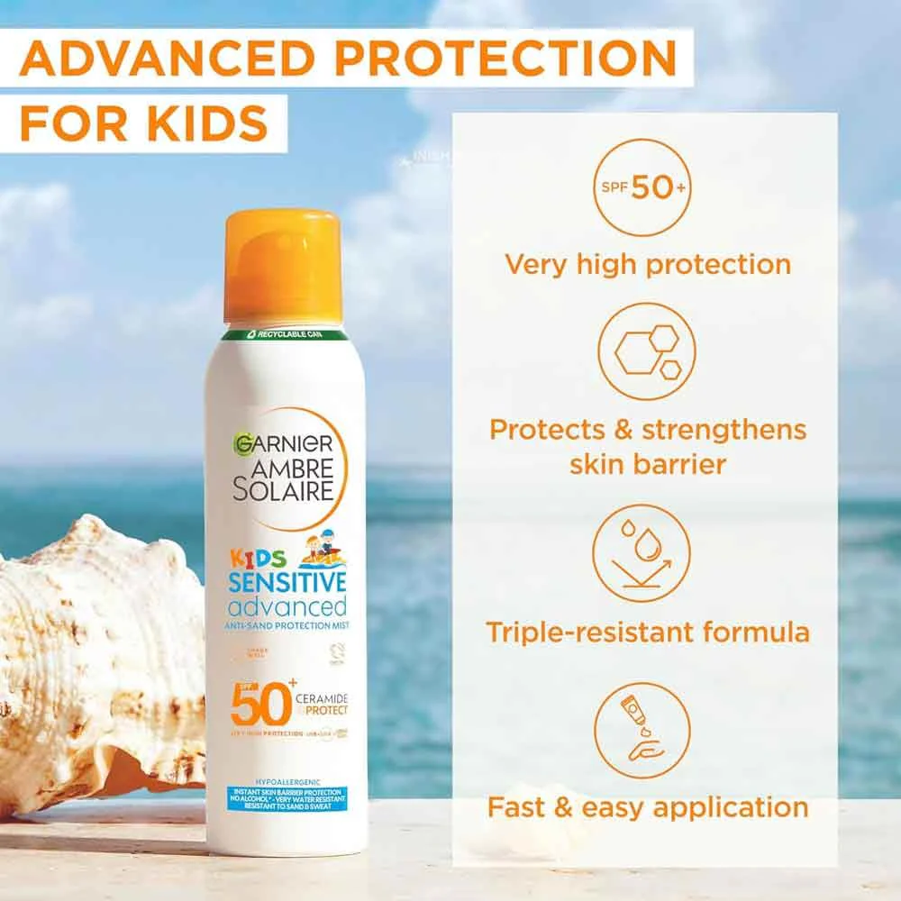 Garnier Ambre Solaire Kids Sensitive Advanced SPF50 Mist 150ml - Image 2