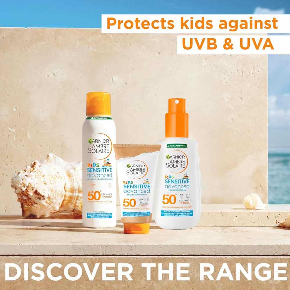 Garnier Ambre Solaire Kids Sensitive Advanced SPF50 Mist 150ml - Image 7
