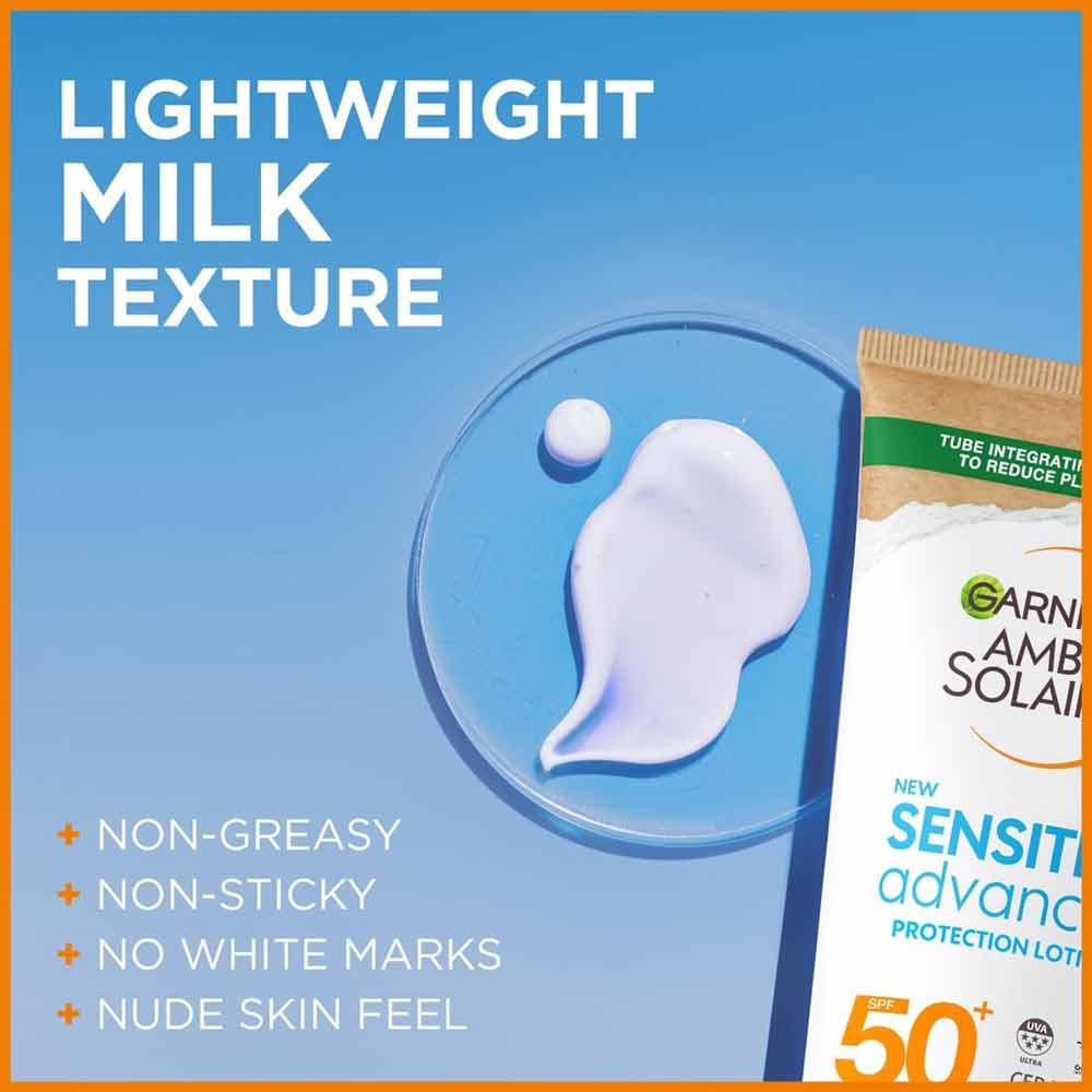 Garnier Ambre Solaire Sensitive Advanced Sun Protection Lotion SPF50+ 175ml - Image 3