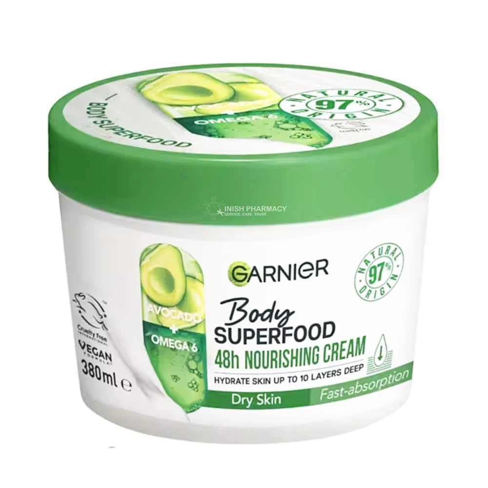 Garnier Body Superfood Nourishing Body Cream Avocado & Omega 6 380ml