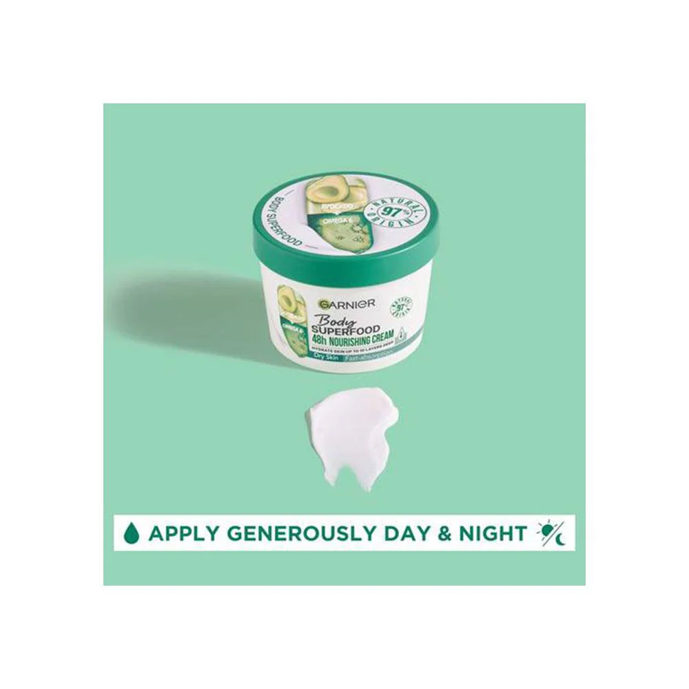 Garnier Body Superfood Nourishing Body Cream Avocado & Omega 6 380ml - Image 5