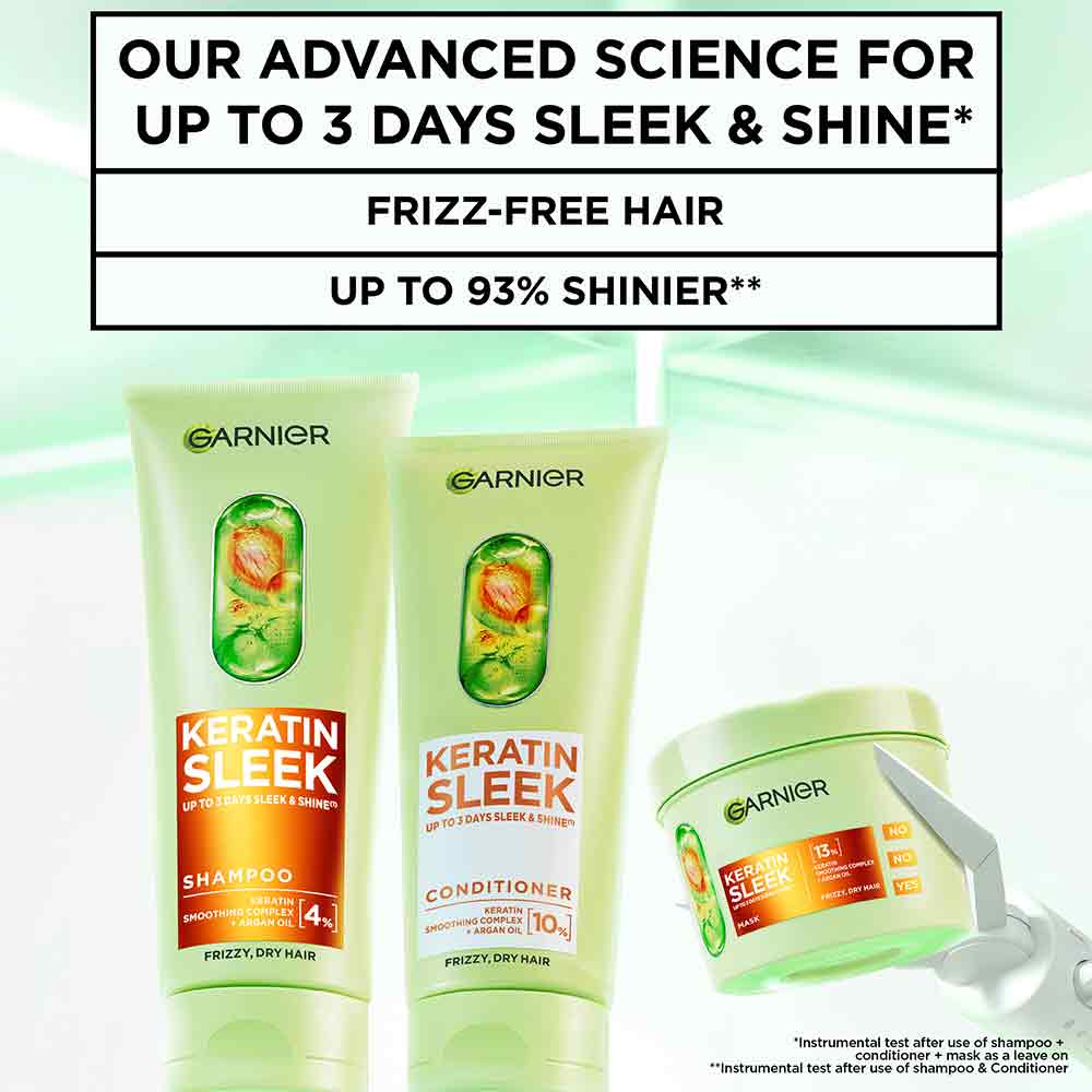Garnier Keratin Sleek Mask 370ml - Image 2