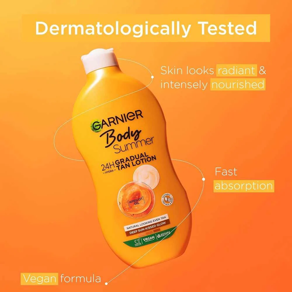 Garnier Summer Body Moisturising Lotion Deep Sun-Kissed Look 400ml - Image 4