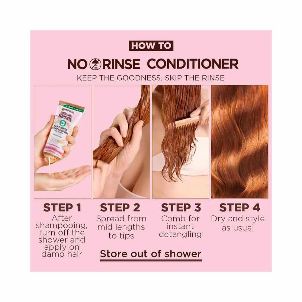 Garnier Ultimate Blends Delicate Oat No Rinse Conditioner 200ml - Image 2