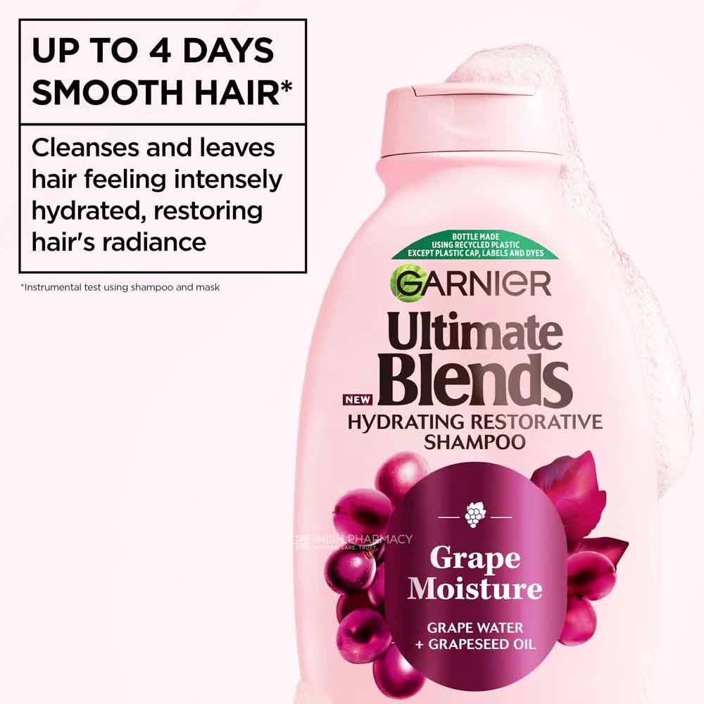 Garnier Ultimate Blends Grape Moisture Shampoo 300ml - Image 2