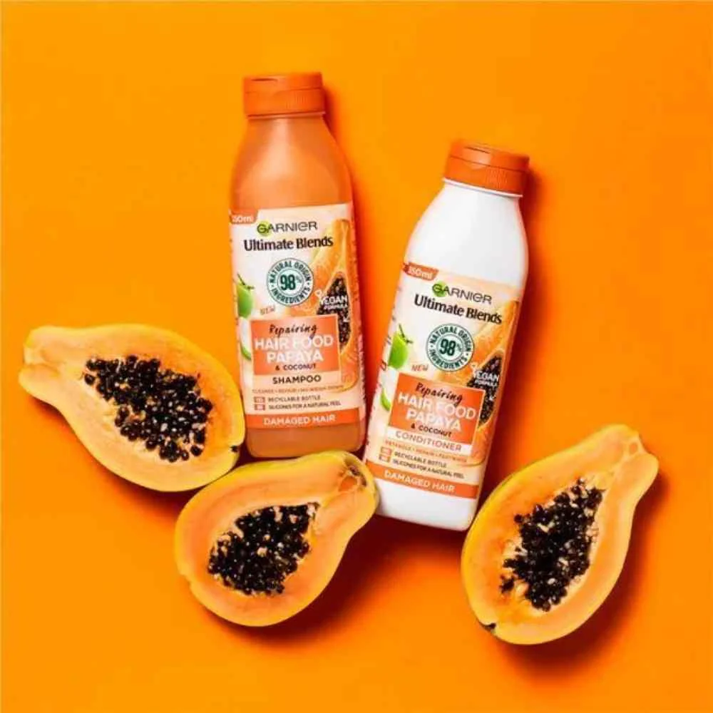 Garnier Ultimate Blends Hair Food Conditioner Papaya 350ml - Image 2