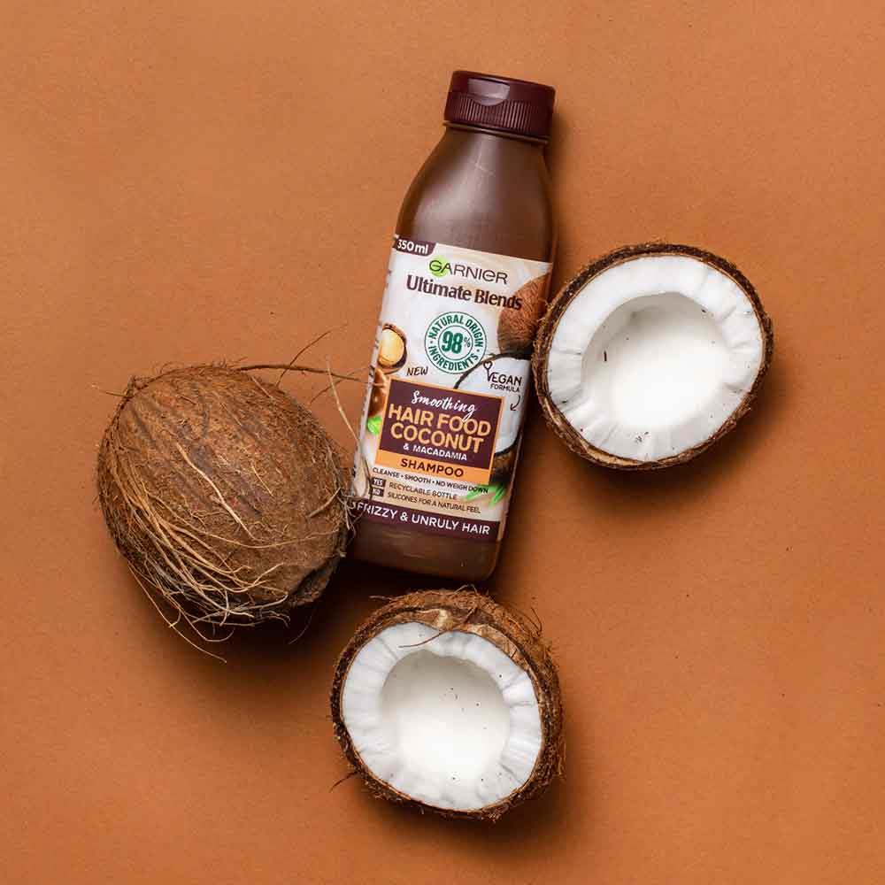 Garnier Ultimate Blends Hair Food Shampoo Coconut 350ml - Image 2