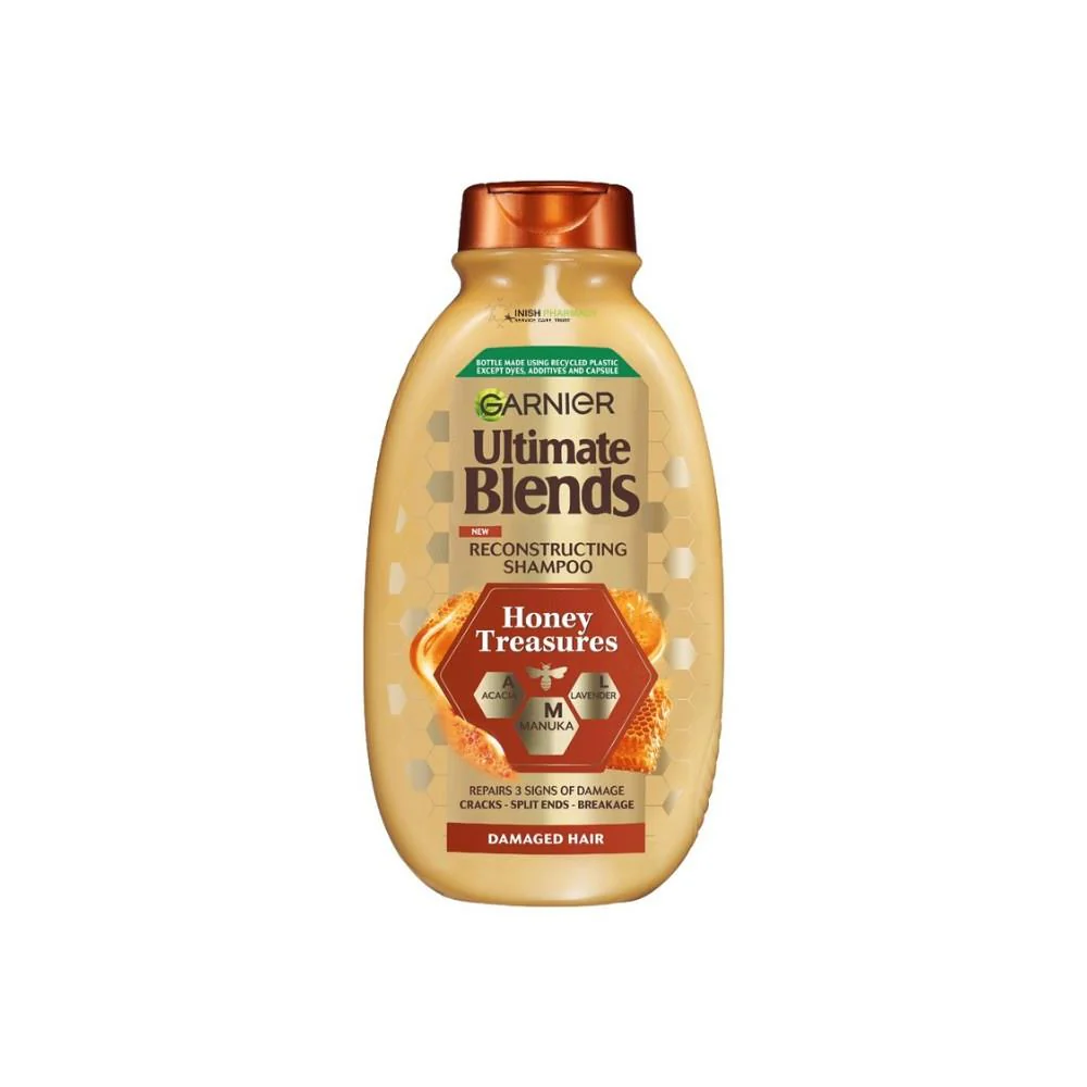 Garnier Ultimate Blends Honey Treasures Reconstructing Shampoo 400ml