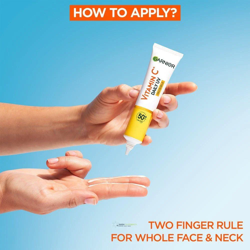Garnier Vitamin C Daily UV Fluid SPF50 Invisible 40ml - Image 4