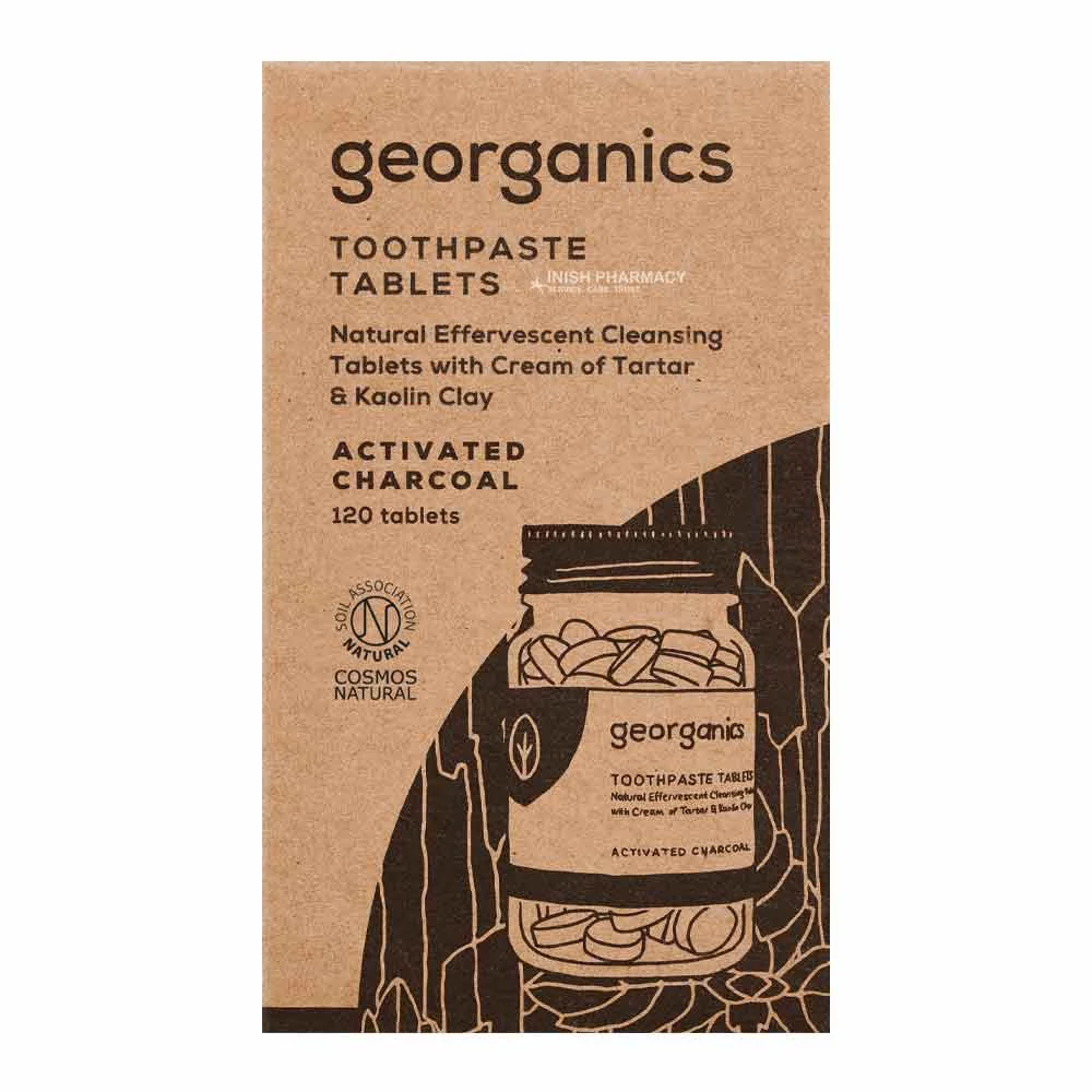 Georganics Mineral Toothpaste Tablets - Charcoal - 120 Tablets - Image 2