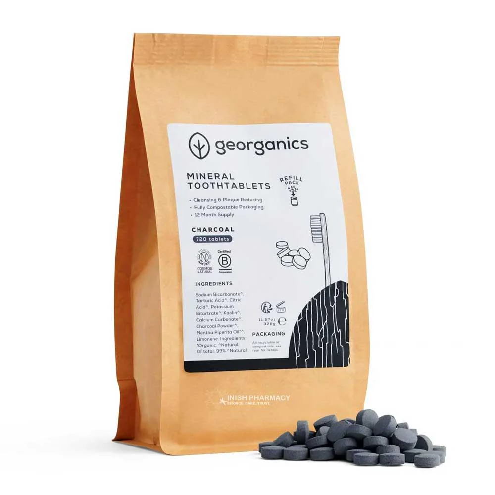 Georganics Mineral Toothtablets Refill Pack Charcoal - 720 Tablets - Image 2