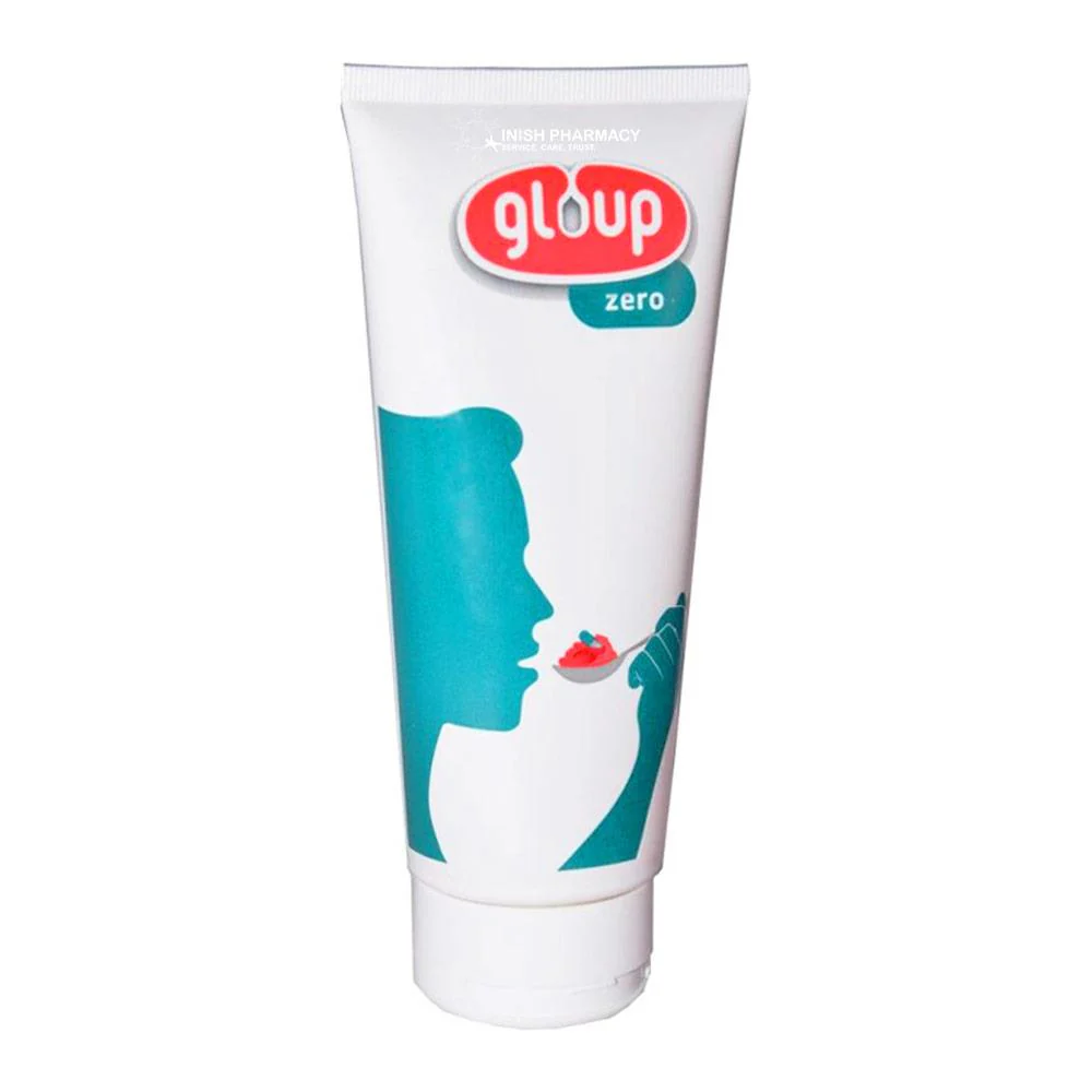 Gloup Zero Swallowing Gel For Medicines Raspberry Flavour 150ml