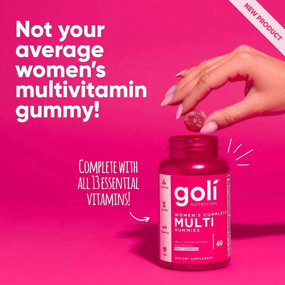 Goli Nutrition Womens Complete Multivitamin Gummies 60 Pack - Image 2