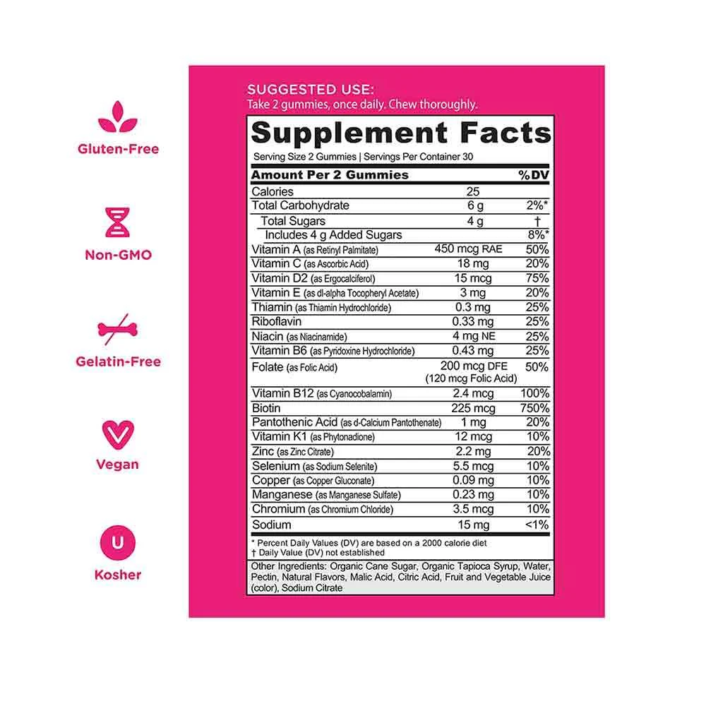 Goli Nutrition Womens Complete Multivitamin Gummies 60 Pack - Image 4