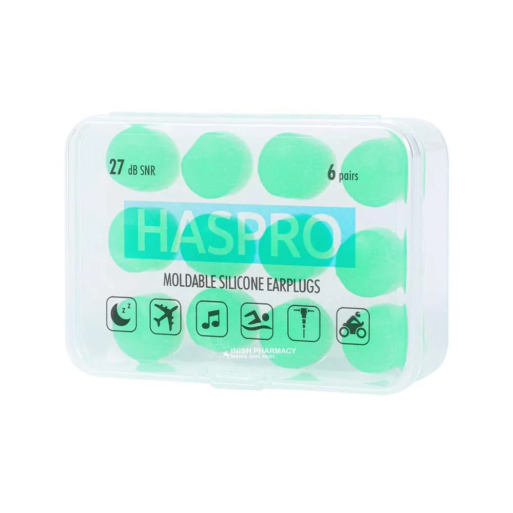 HASPRO Moldable Aloe Earplugs 6 Pairs - Image 2