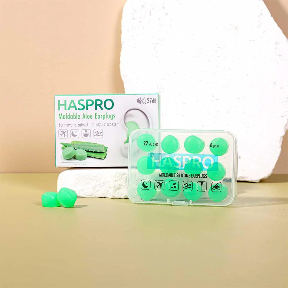 HASPRO Moldable Aloe Earplugs 6 Pairs - Image 4