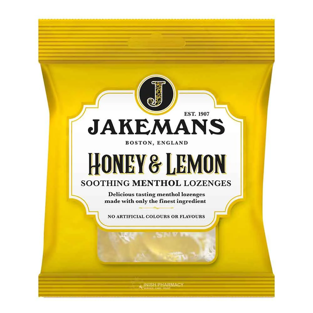 Jakemans Honey & Lemon Menthol Soothing Menthol Sweets 73g