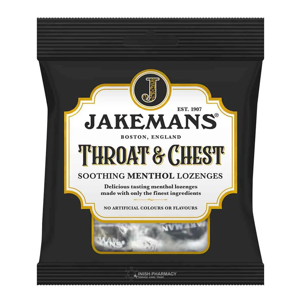 Jakemans Throat & Chest Soothing Menthol Sweets 73g