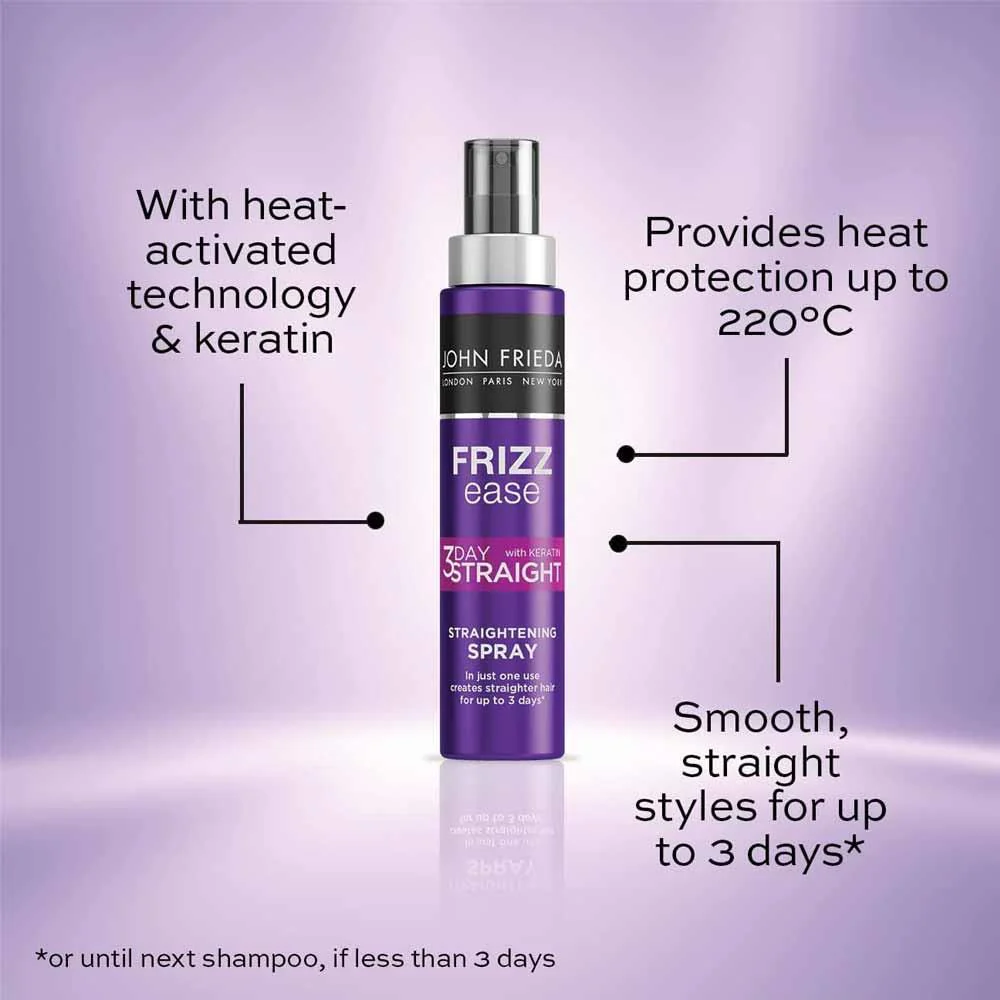 John Frieda Frizz 3 Day Straight Straightening Spray 100ml - Image 2
