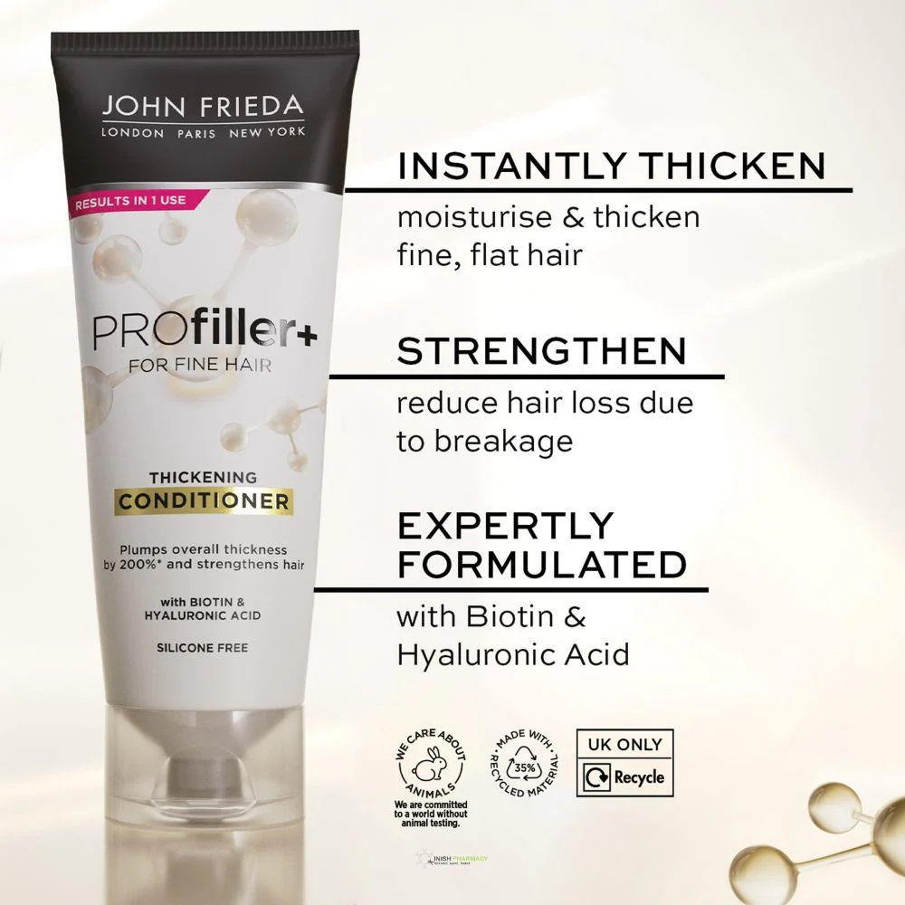 John Frieda PROfiller+ For Fine Hair Thickening Conditioner 250ml - Image 2