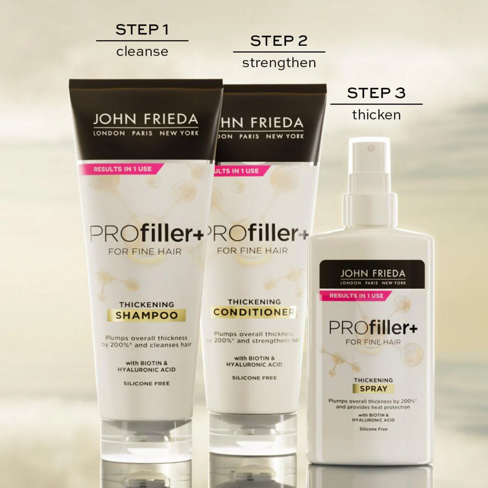 John Frieda PROfiller+ For Fine Hair Thickening Conditioner 250ml - Image 4