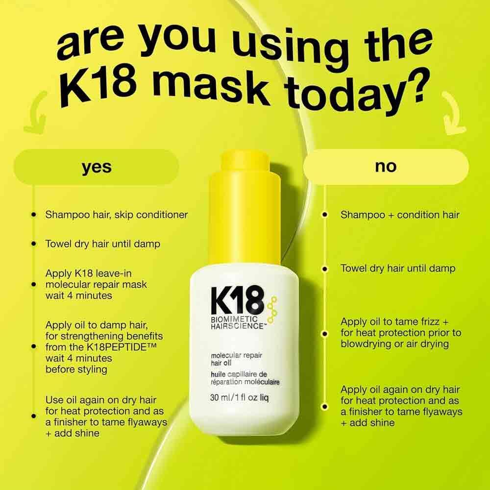 K18 Molecular Repair Hair Oil 30ml - Image 7