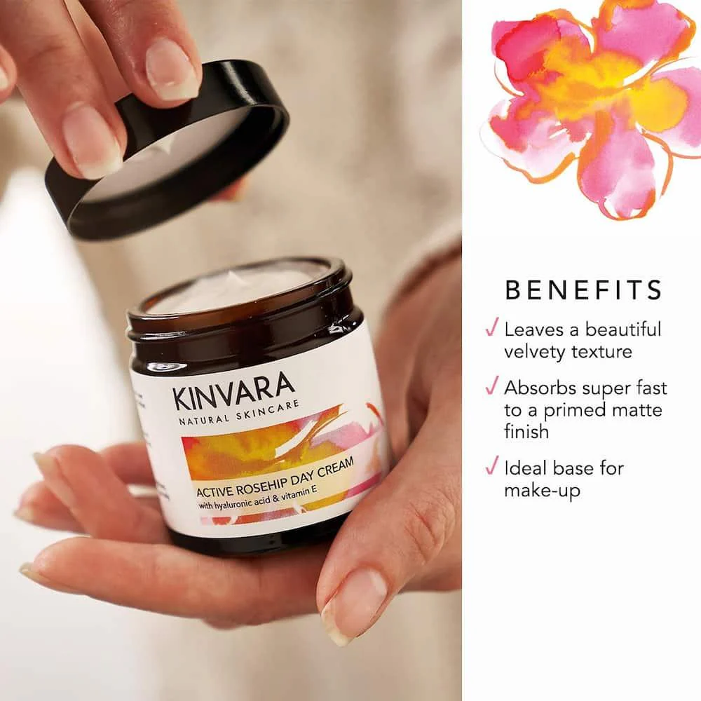 Kinvara Active Rosehip Day Cream 60ml - Image 2