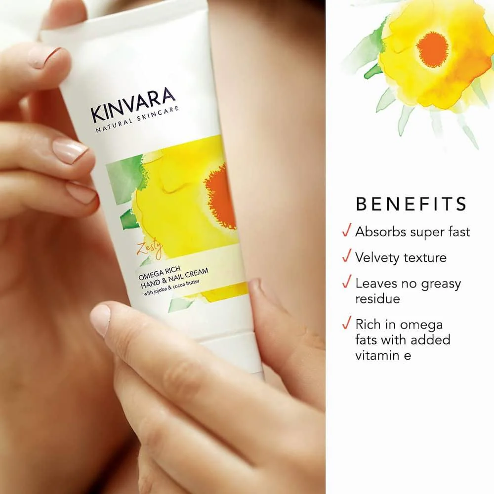 Kinvara Omega Rich Hand & Nail Cream 60ml - Image 4