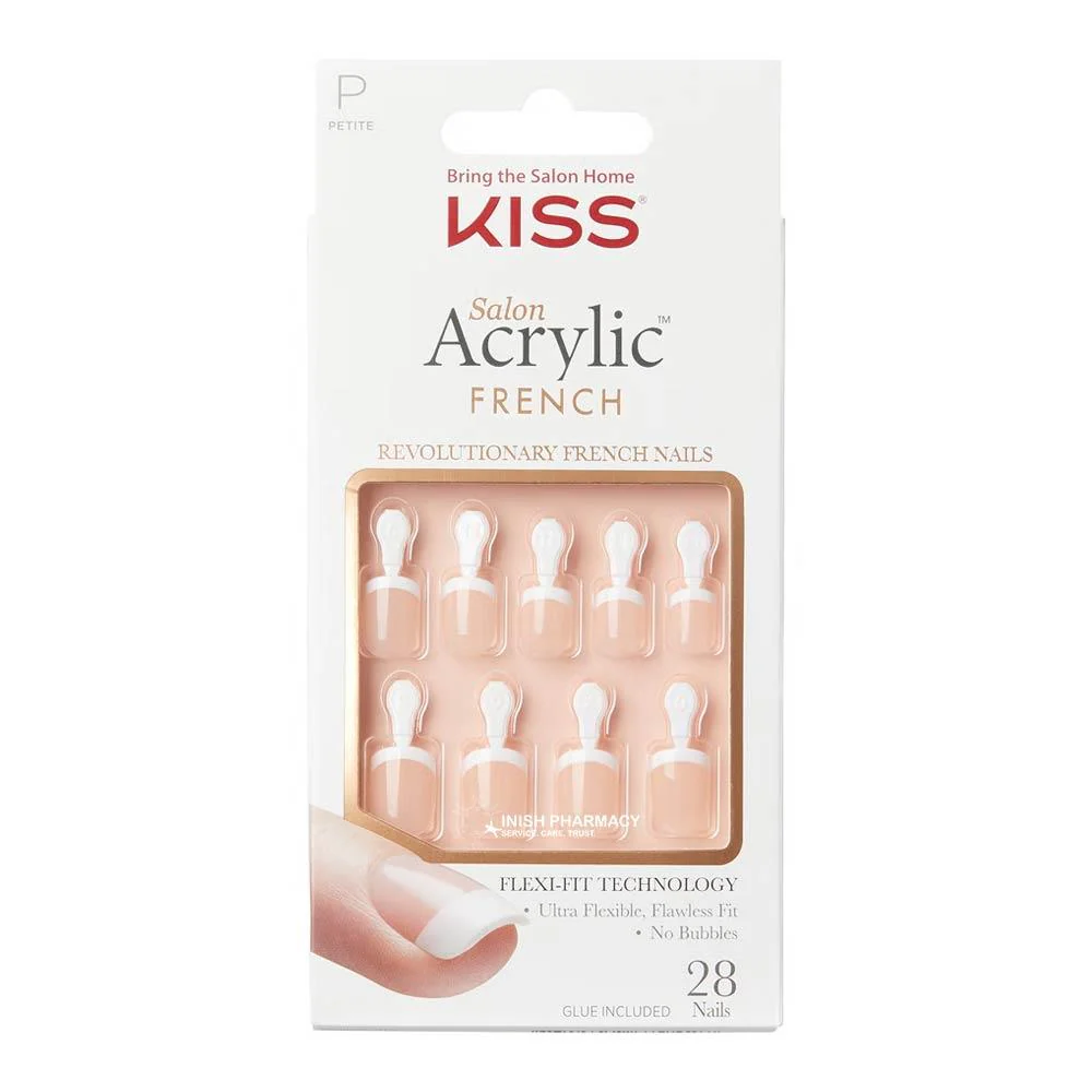 KISS Salon Acrylic French Nails - Crush Hour