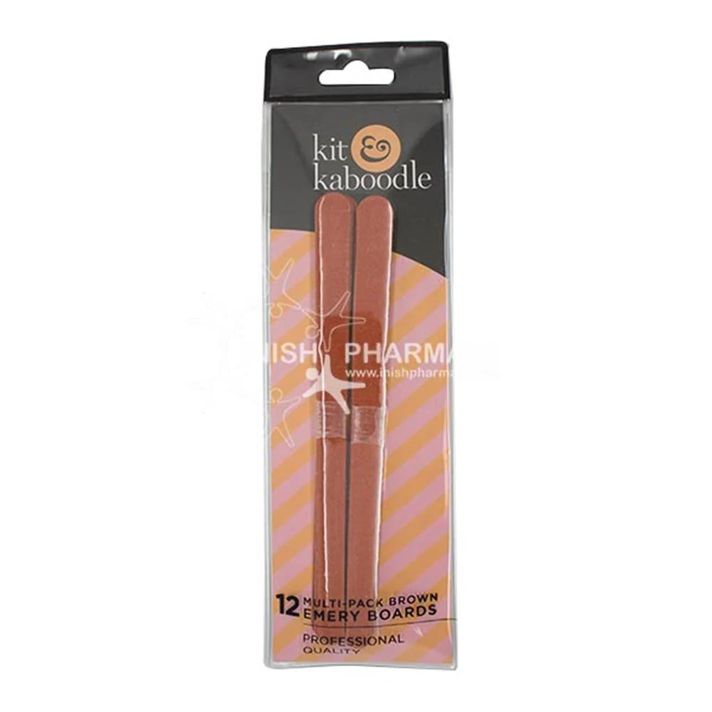 Kit & Kaboodle Brown Emery Boards 12 Pack