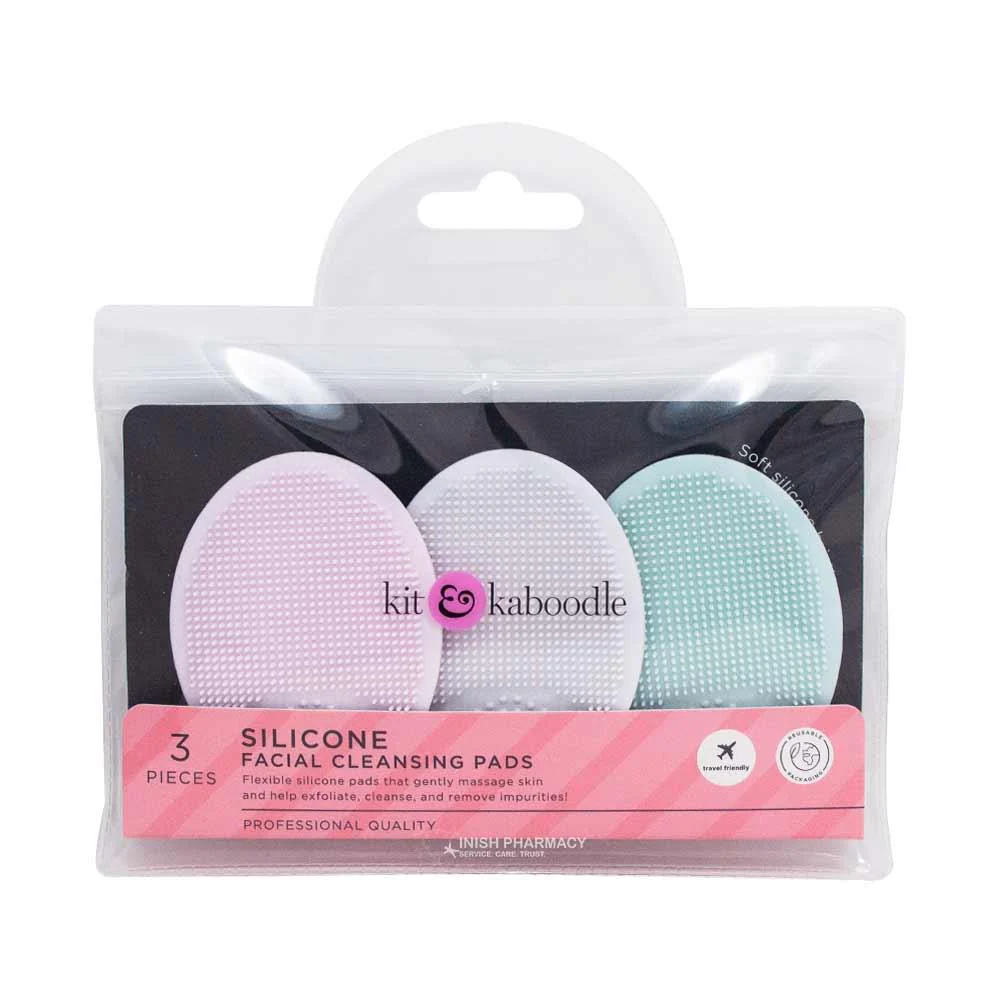 Kit & Kaboodle Silicone Facial Cleansing Pads 3 Pieces