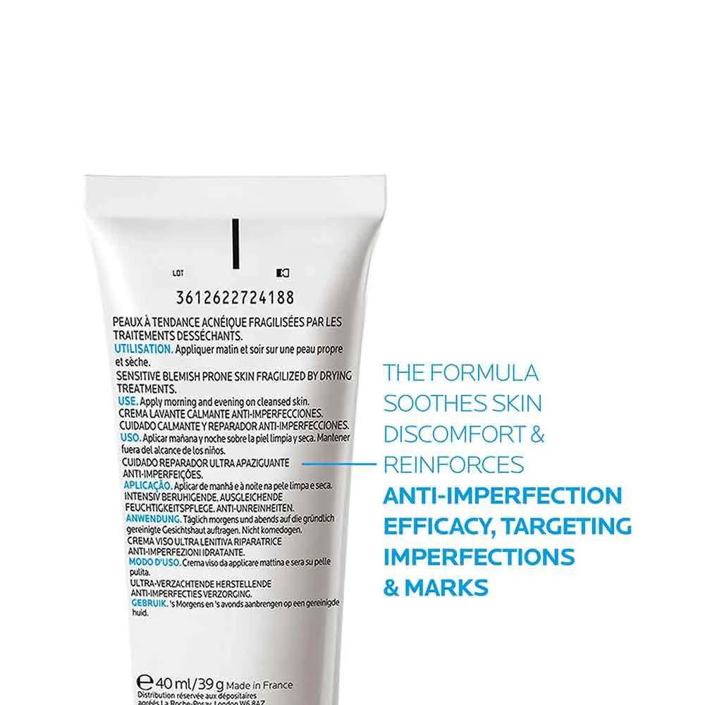 La Roche Posay Effaclar H Moisturising Cream for Sensitive Blemish Prone Skin 40ml - Image 5