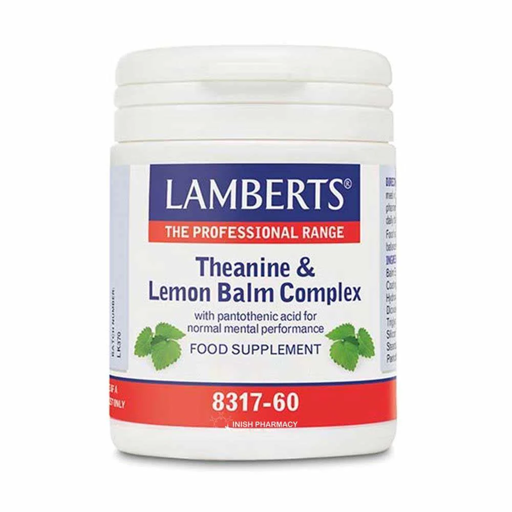 Lamberts Theanine & Lemon Balm Complex 60 Capsules