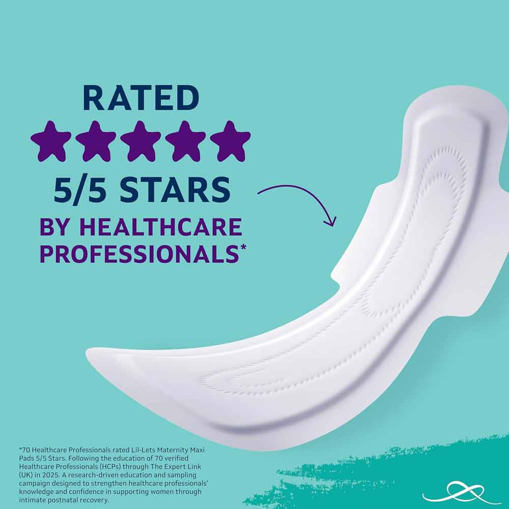 Lil-lets Maternity Maxi Pads with Wings 10 Pack - Image 4
