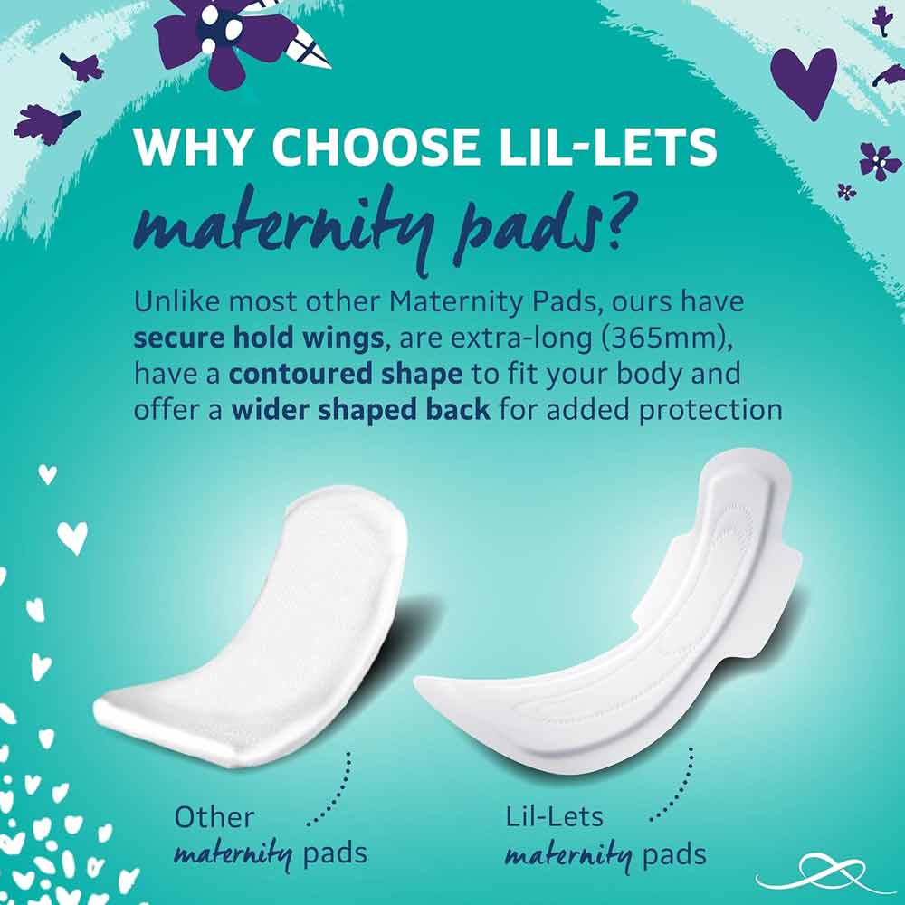 Lil-lets Maternity Maxi Pads with Wings 10 Pack - Image 5