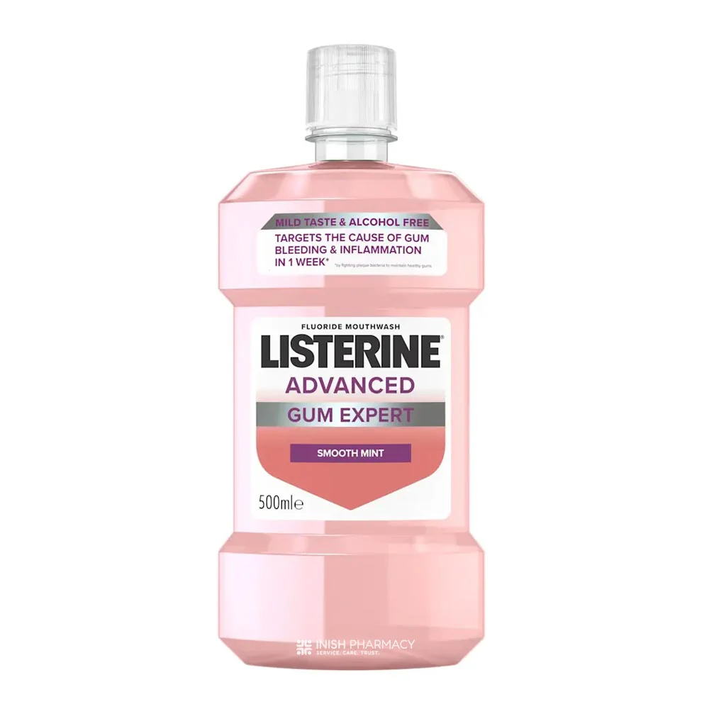 Listerine Advanced Gum Expert Smooth Mint Alcohol Free 500ml