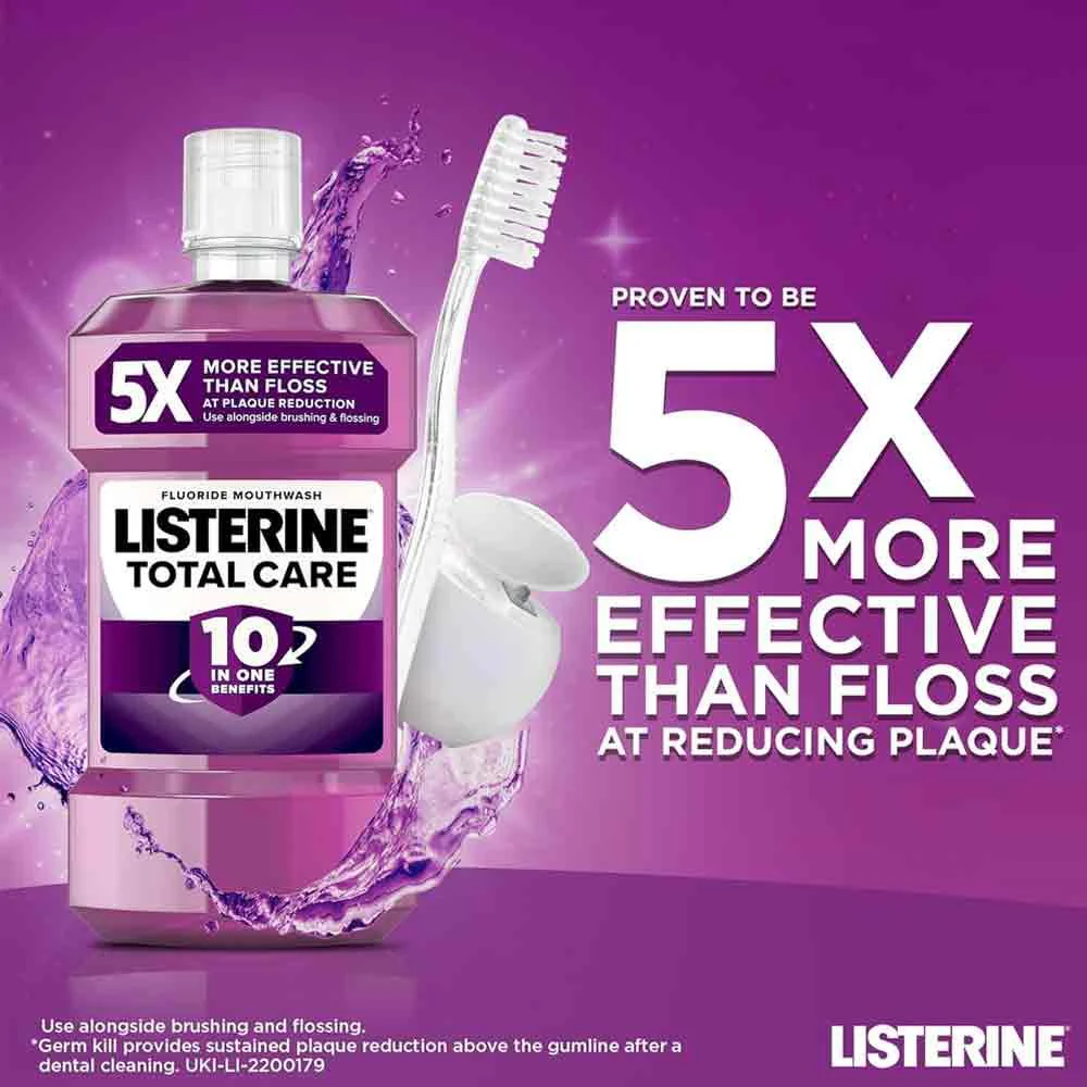 Listerine Total Care Smooth Mint Mouthwash 80ml - Image 2