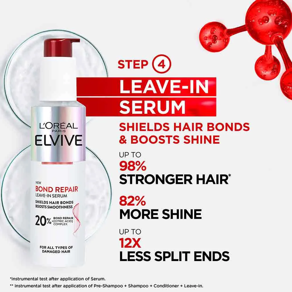 L'Oreal Elvive Bond Repair Leave-In Serum 150ml - Image 2