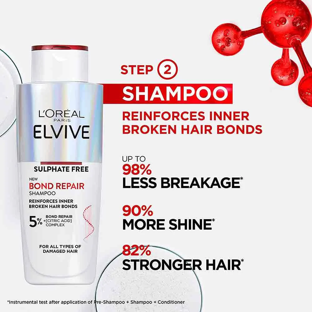 L'Oreal Elvive Bond Repair Shampoo 200ml - Image 2