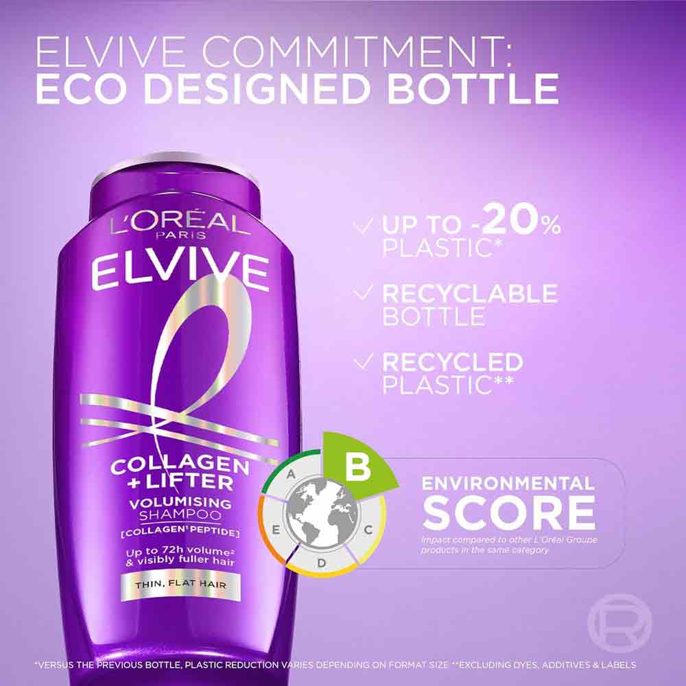 L'Oreal Elvive Collagen Lifter Shampoo 400ml - Image 10