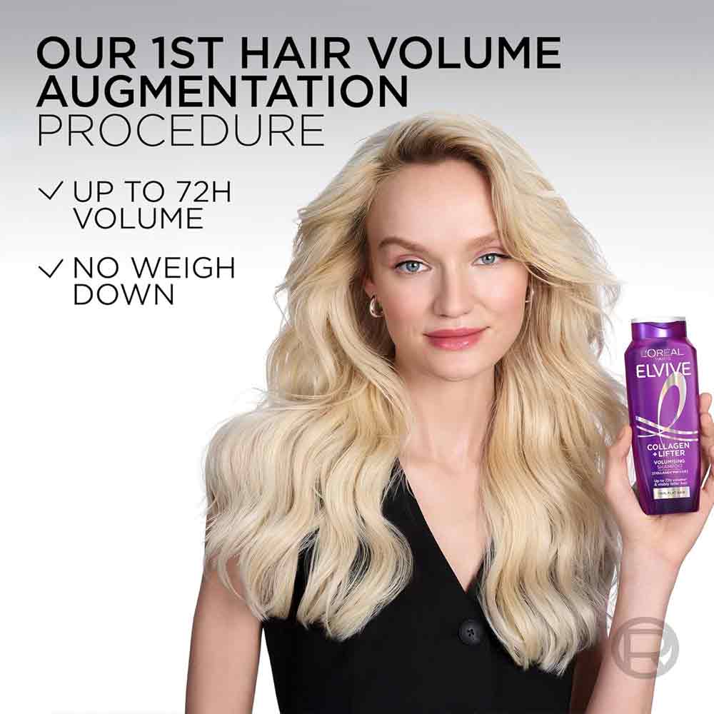 L'Oreal Elvive Collagen Lifter Shampoo 400ml - Image 9
