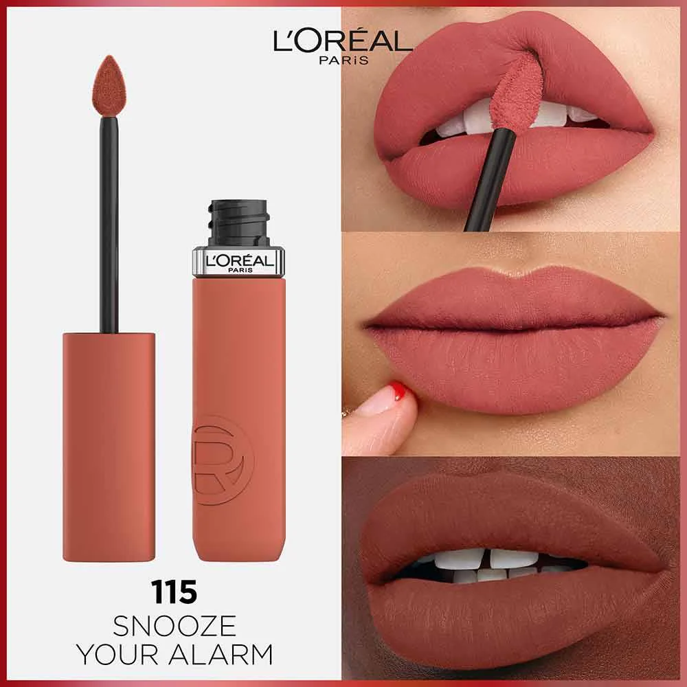 L'Oreal Matte Resistance Lip Colour 115 Snooze Your Alarm - Image 3