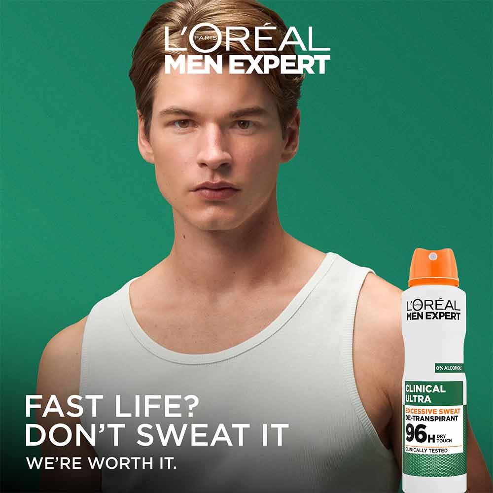 L'Oreal Men Expert Derma Control Deodorant Spray 250ml - Image 2
