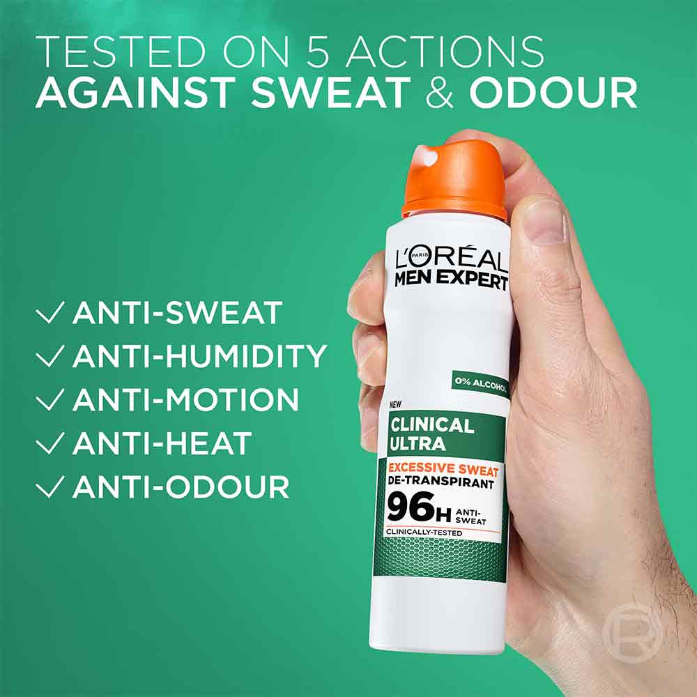 L'Oreal Men Expert Derma Control Deodorant Spray 250ml - Image 4