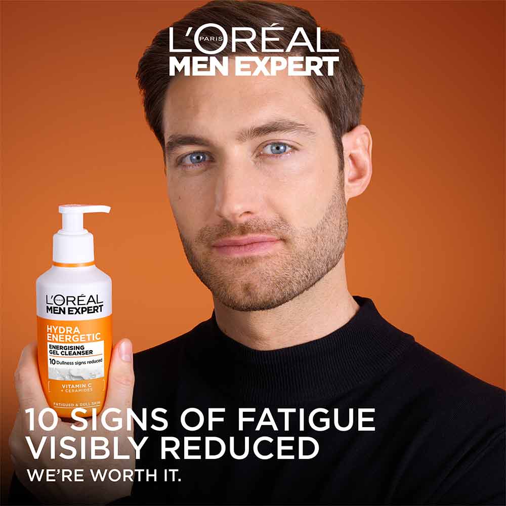 L'Oreal Men Expert Hydra Energetic Pump Cleanser 260ml - Image 2